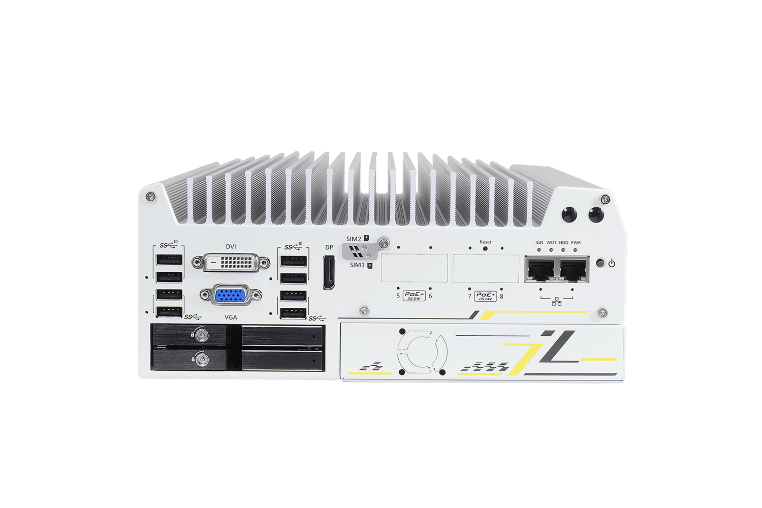 Neousys Nuvo-7250 Vorderseite