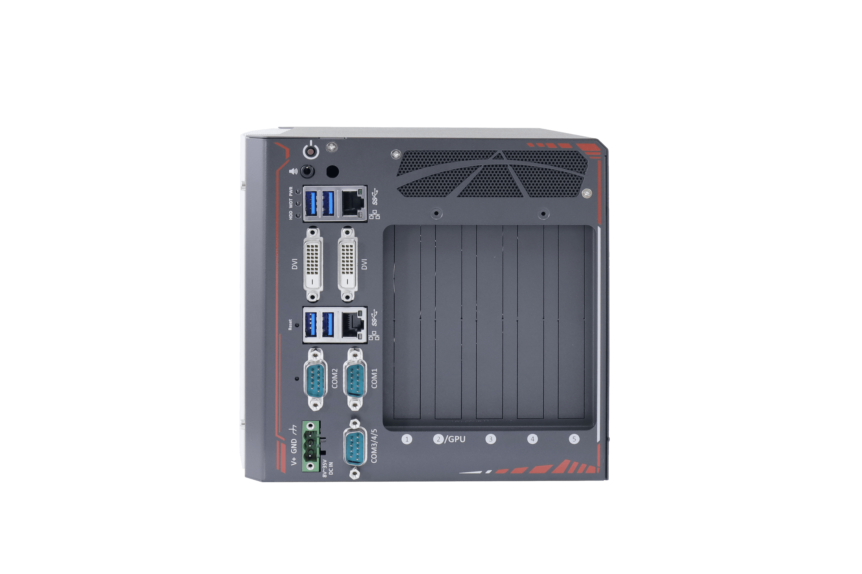 Neousys Nuvo-8032 Anschluesse