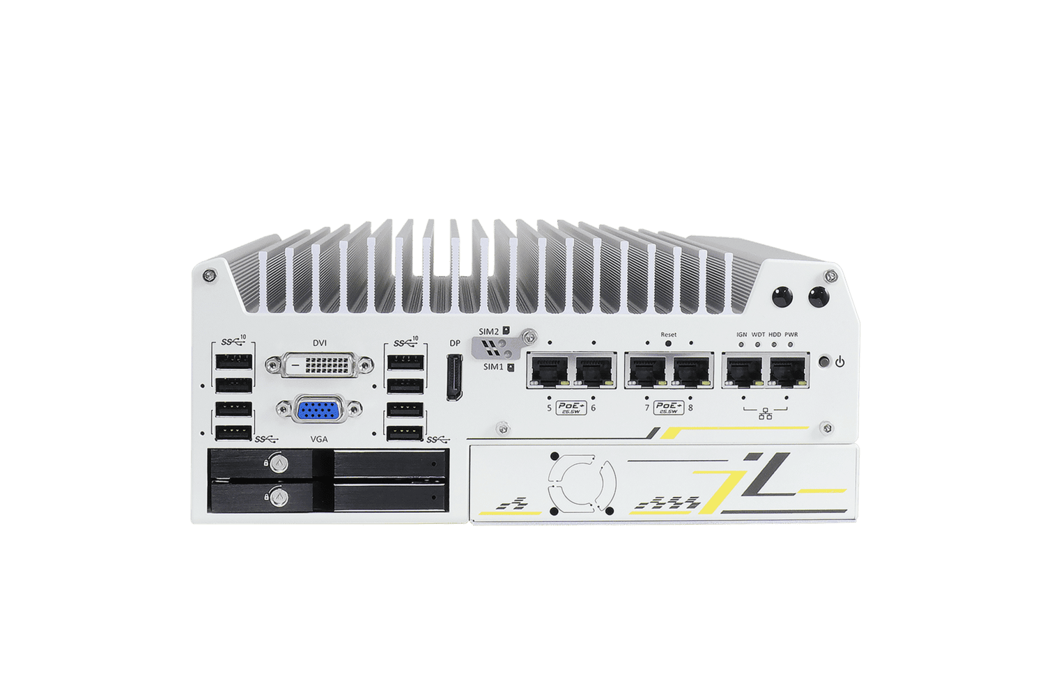 Neousys Nuvo-7258VTC Vorderseite