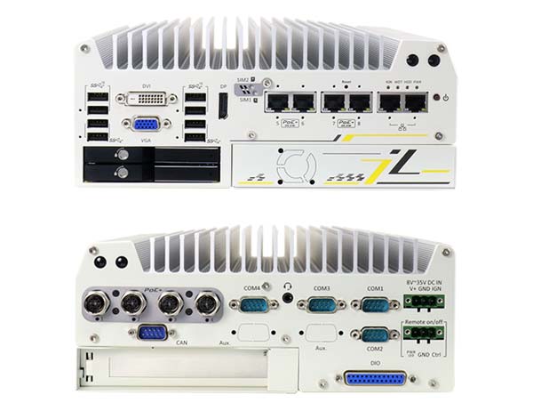 Neousys Nuvo-7200VTC Vorder- und Rueckseite