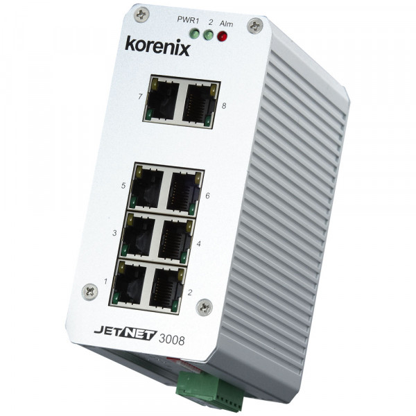 JetNet 3008 Industrial 8-port Fast Ethernet Switch